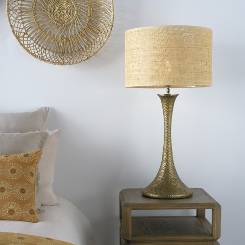 Tall raffia lampshade - ⌀ 45 cm