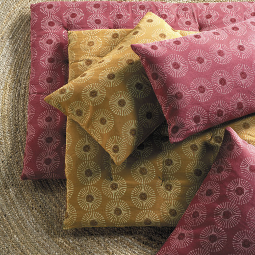 Coussin DAISY framboise