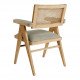 Fauteuil COLBY haut beige