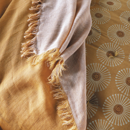 LÉA Linen Plaid - Saffron