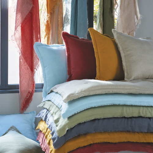 Plaid LÉA lin - Safran