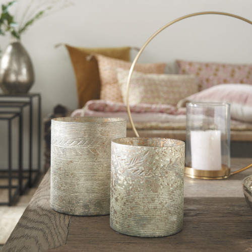 Golden Ellipse Candle Holder