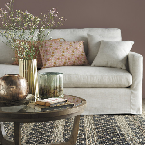 Vase Mirage boule rose doré mat