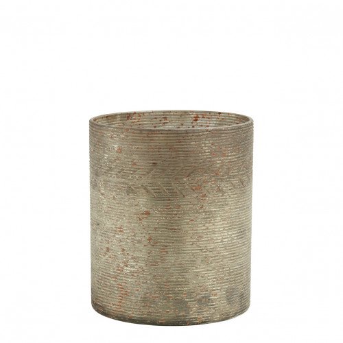 Photophore vase Eden doré antique mat