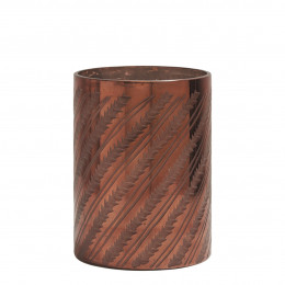 Feuillage Shiny Copper Gold Vase