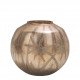Vase Mirage boule rose doré mat