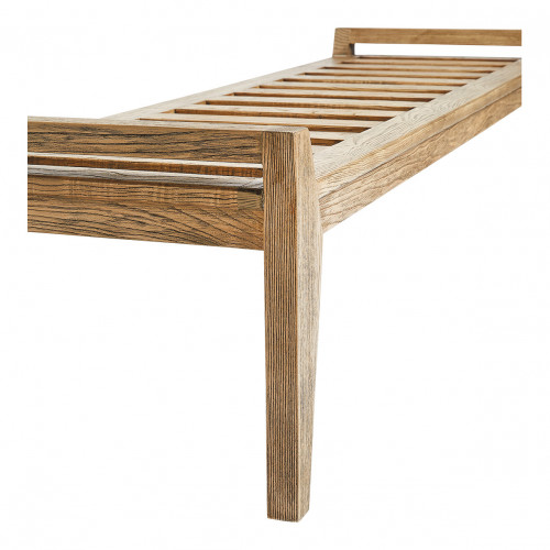 PAUL Bench with beige linen blend mattress