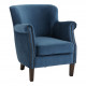 Fauteuil CLAUDE bleu de minuit