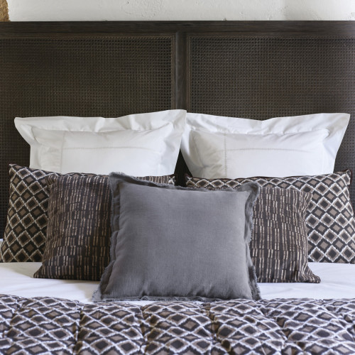 LÉA Linen Cushion - Grey