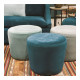 Pouf STOCKHOLM velours émeraude