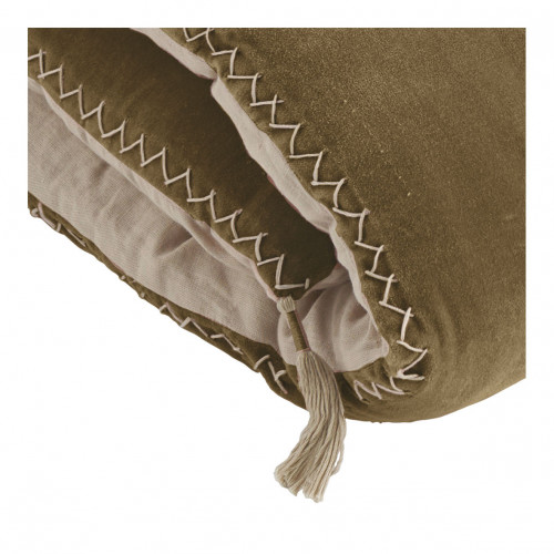 Futon MATTÉO en velours de coton et lin - 180 x 80 cm - Taupe Futon MATTÉO en velours de coton et lin - 180 x 80 cm - Taupe