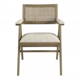 Fauteuil COLBY haut écru