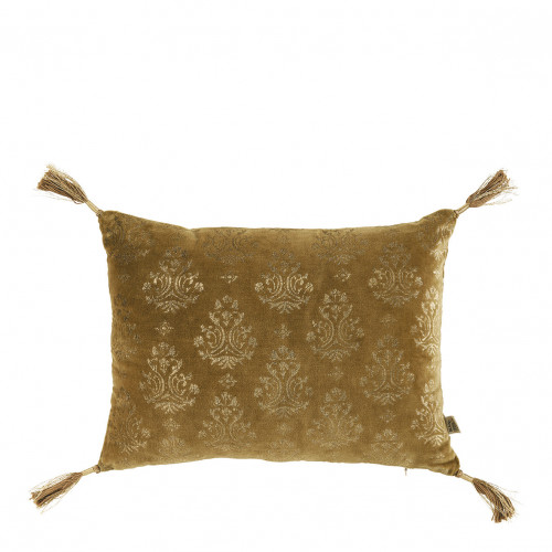 Coussin AURORE velours - Bronze et doré