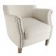 Fauteuil CLAUDE bouclette - Crème