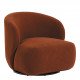 Fauteuil LISETTE bouclette - Terracotta
