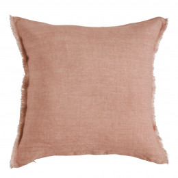 CHLOÉ Cushion Cover in Washed Linen - Blush - 50 x 50 cm