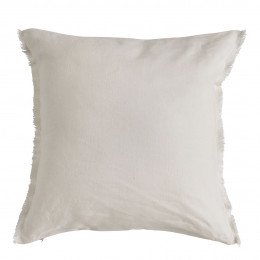 Housse de coussin CHLOÉ en lin lavé - Ivoire - 50 x 50 cm