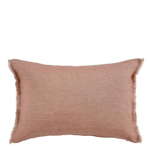 CHLOÉ Cushion Cover in Washed Linen - Blush - 60 x 40 cm