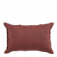 Housse de coussin CHLOE en lin lavé - Terracotta - 60 x 40 cm