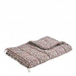 Futon EDEN en coton - Terracotta - 180 x 80 cm