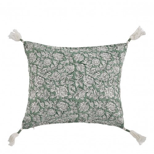 Housse de coussin EDEN en coton - Céladon - 30 x 40 cm