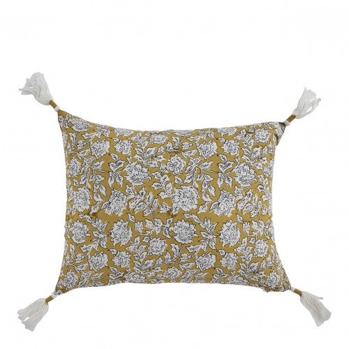 Housse de coussin ÉDEN en coton - Safran - 30 x 40 cm Housse de coussin ÉDEN en coton - Safran - 30 x 40 cm