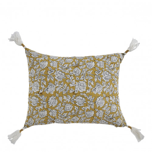 Housse de coussin EDEN en coton - Safran - 30 x 40 cm