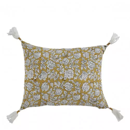 Housse de coussin ÉDEN en coton - Safran - 30 x 40 cm Housse de coussin ÉDEN en coton - Safran - 30 x 40 cm