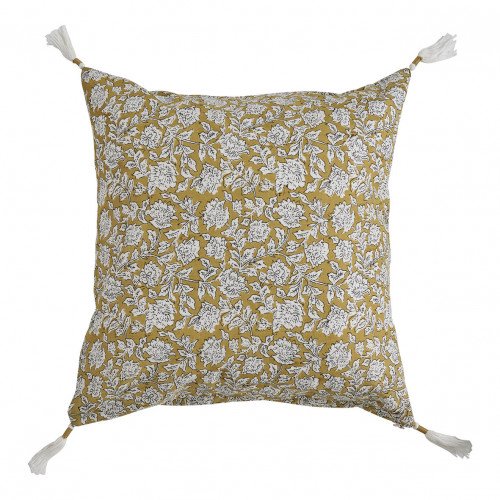 Housse de coussin ÉDEN en coton - Safran - 50 x 50 cm Housse de coussin ÉDEN en coton - Safran - 50 x 50 cm