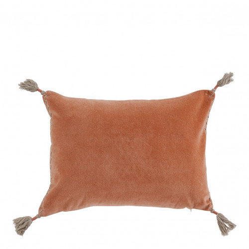 MATTÉO Cushion Cover in Cotton Velvet and Linen - Blush - 30 x 40 cm