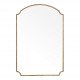 Miroir MARGAUX en métal doré vieilli - H. 120 cm
