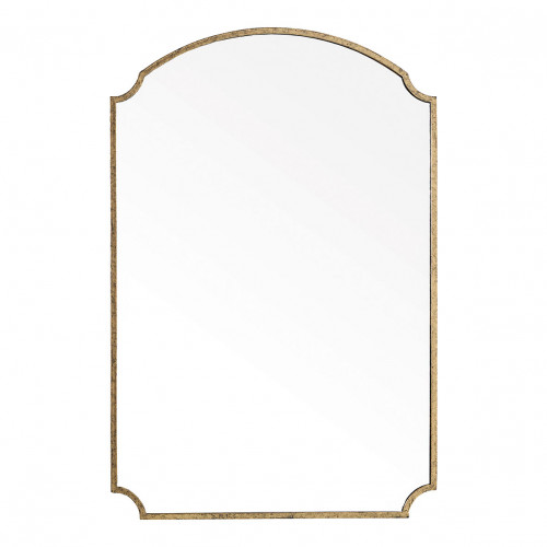Miroir MARGAUX en métal doré vieilli - H. 120 cm