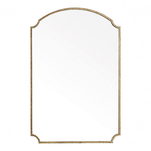 Miroir MARGAUX en métal doré vieilli - H. 120 cm