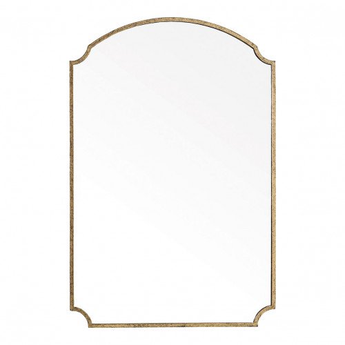 Miroir MARGAUX en métal doré vieilli - H. 120 cm