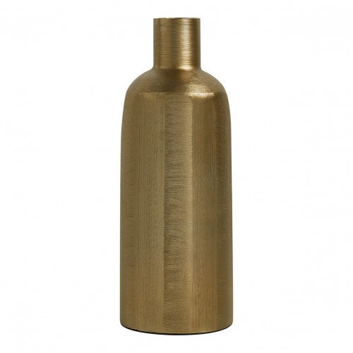 Vase ÉLIAS en métal doré - Grand modèle - H. 35 cm