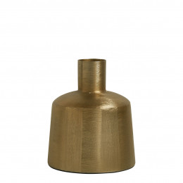 Vase ELIAS en métal doré - Petit modèle - H. 22 cm