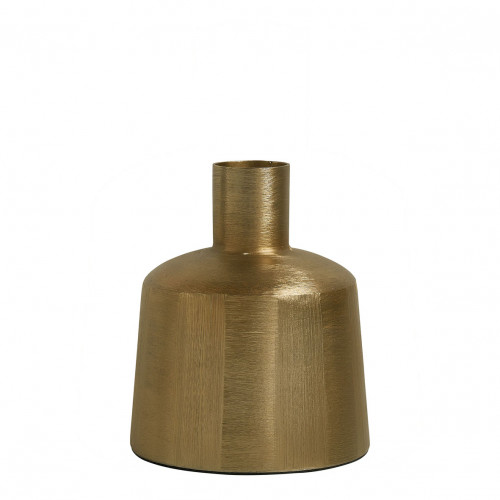 Vase ELIAS en métal doré - Petit modèle - H. 22 cm