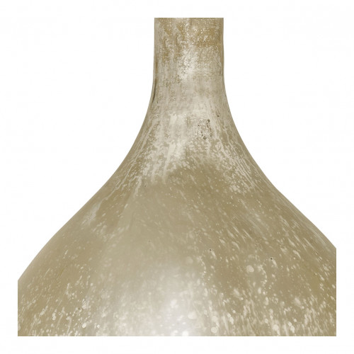 Vase bonbonne JEANNE en verre mercurisé doré