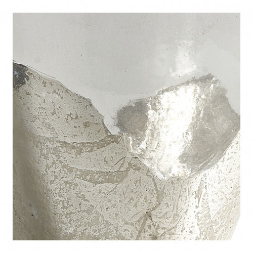 JEANNE Demijohn Vase in Transparent and Silver Glass