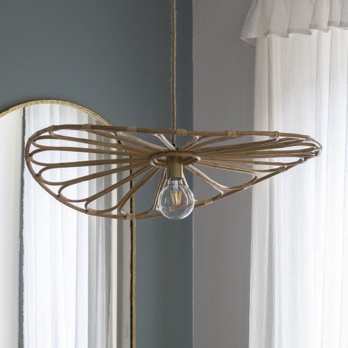 Suspension SALOME en rotin - Petit modèle - ⌀ 80 cm