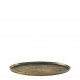 Set de 2 plateaux AKIRA en métal finition bronze