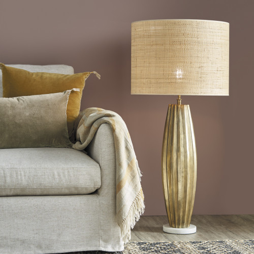 MATTÉO Cushion Cover in Cotton Velvet and Linen - Taupe - 60 x 40 cm