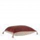 Housse de coussin MATTÉO en velours de coton et lin - Terracotta - 50 x 50 cm