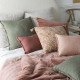 Housse de coussin MATTÉO en velours de coton et lin - Terracotta - 50 x 50 cm