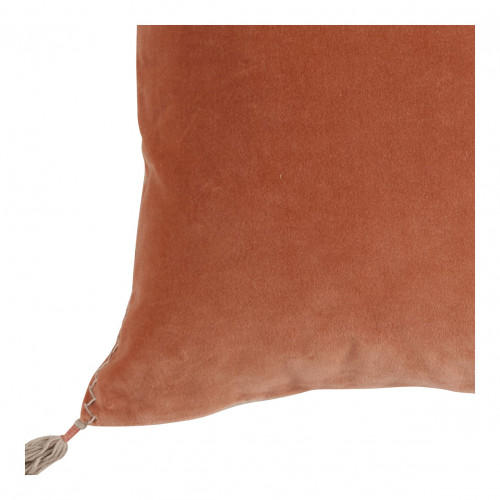 Housse de coussin MATTÉO en velours de coton et lin - Blush - 50 x 50 cm