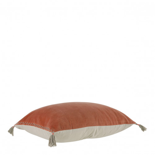 Housse de coussin MATTÉO en velours de coton et lin - Blush - 30 x 40 cm