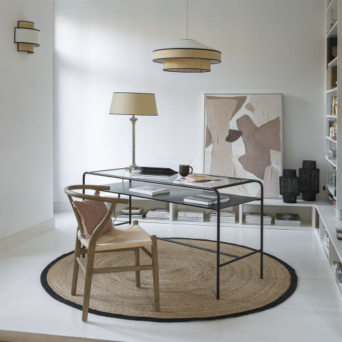 ARIANE Black Metal Lantern - Large Size - H. 45 cm