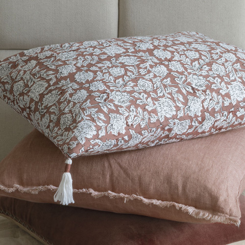 ÉDEN Cotton Cushion Cover - Terracotta - 60 x 40 cm