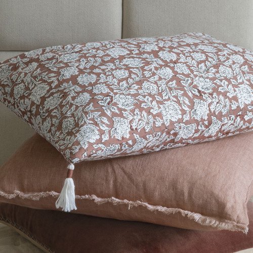 Housse de coussin EDEN en coton - Terracotta - 30 x 40 cm