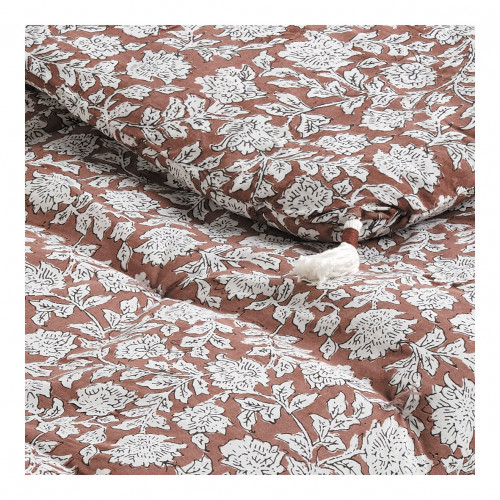 Futon ÉDEN en coton - 180 x 80 cm - Terracotta